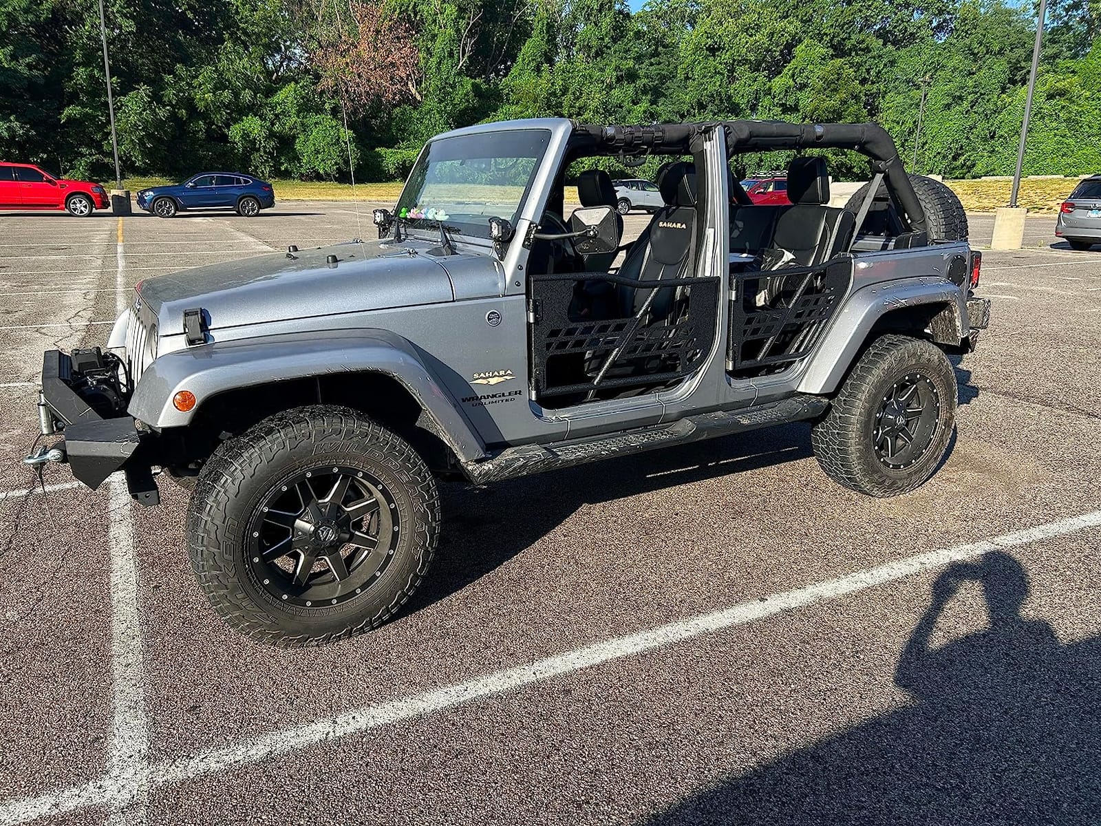 Hooke Road for Jeep Wrangler JK Tubular Half Doors Offroad Trail Doors Compatible with 2007-2018 Jeep Wrangler JK Unlimited 4-Door Include Front & Rear 4PCS Set customer photo 1