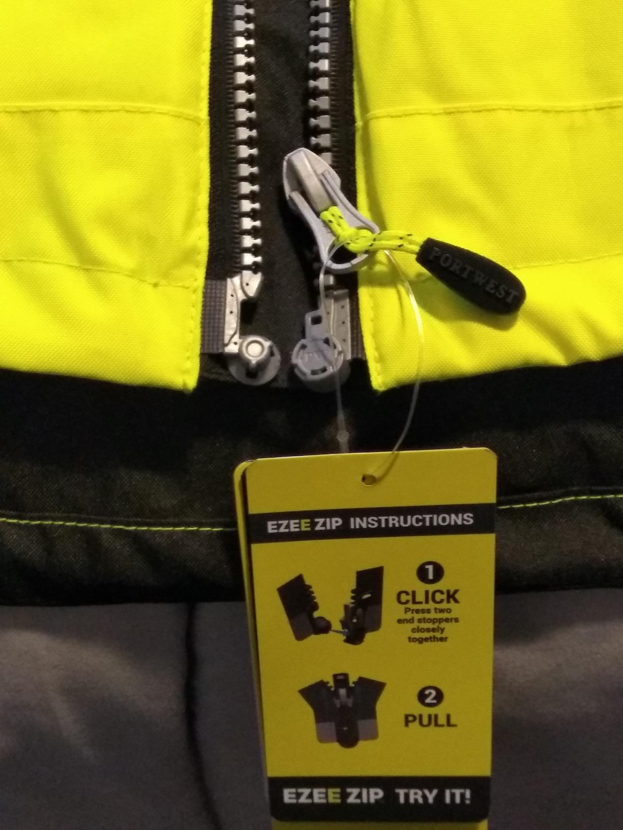 Portwest PW3 Hi-Vis Winter Jacket Work Safety Protective Reflective Waterproof Coat ANSI 3, Large customer photo 1