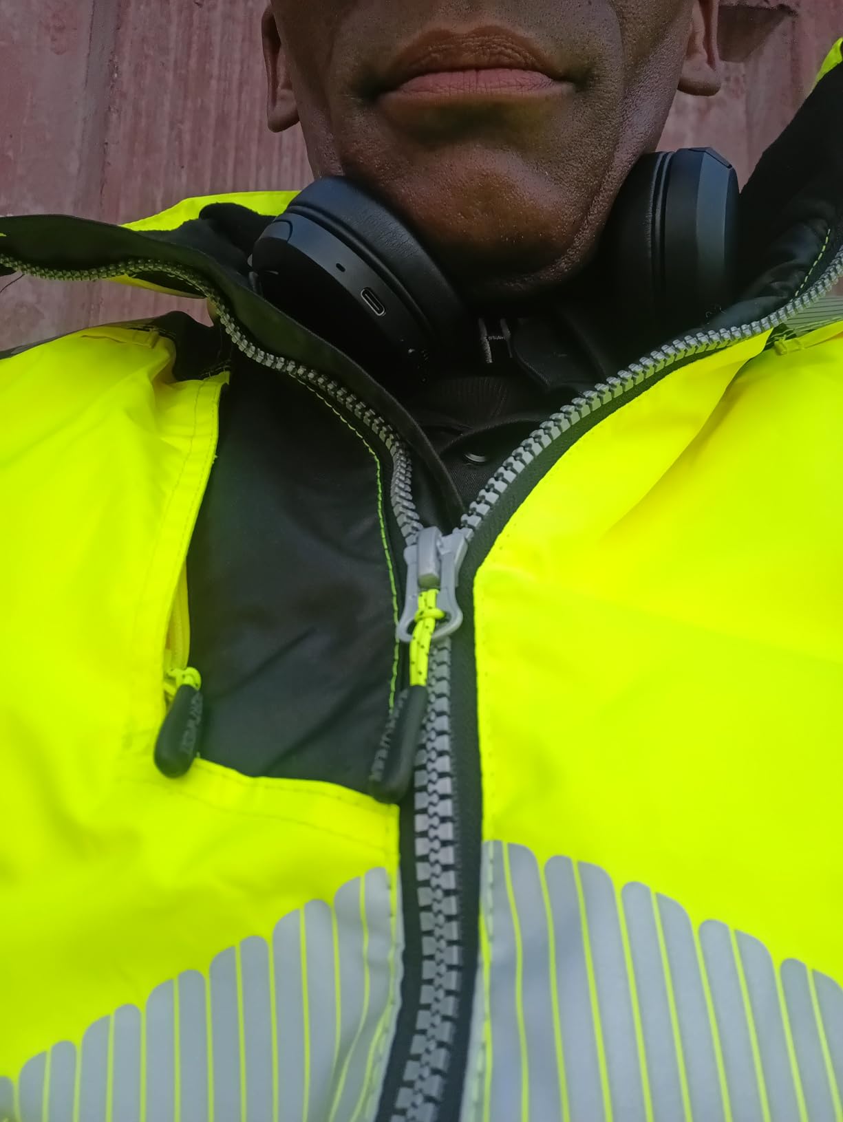 Portwest PW3 Hi-Vis Winter Jacket Work Safety Protective Reflective Waterproof Coat ANSI 3, Large customer photo 2