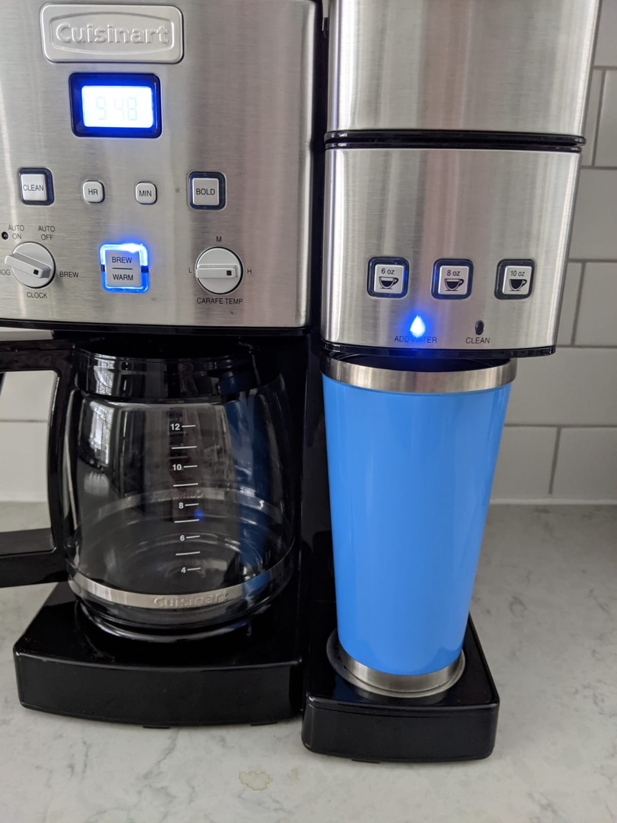 Cuisinart Coffee Maker,12 Cup with 3 Single-Size Brewers, 6, 8, 12 oz, Black/Stainless Steel, SS-15BKSP1 customer photo 1