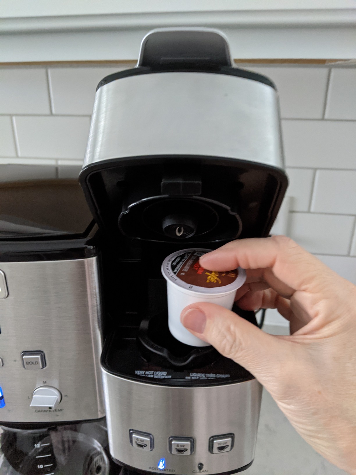 Cuisinart Coffee Maker,12 Cup with 3 Single-Size Brewers, 6, 8, 12 oz, Black/Stainless Steel, SS-15BKSP1 customer photo 2