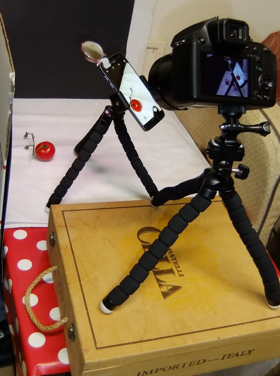 UBeesize Phone Tripod Pro S, Flexible Desk Stand with Wireless Remote, Mini Holder for Camera and GoPro customer photo 1