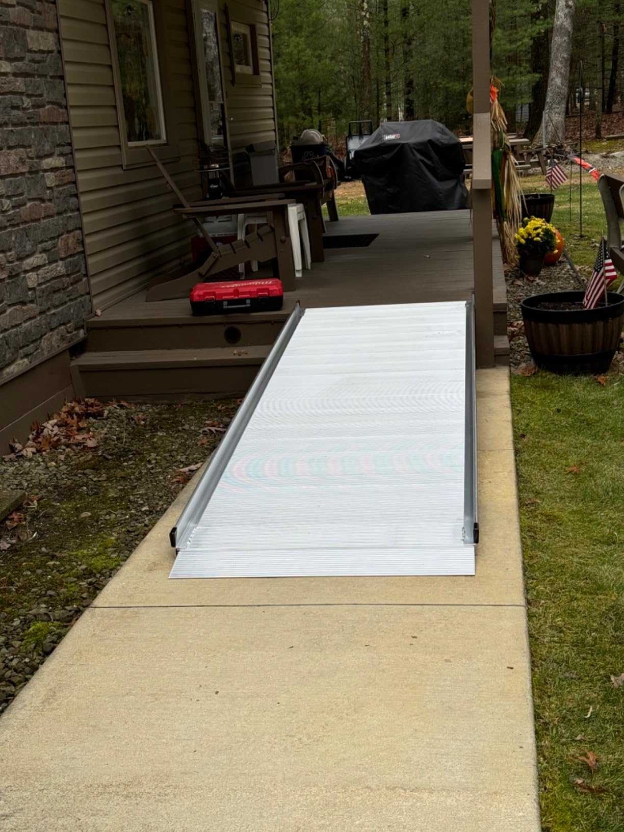 10' Wheelchair Ramp for Home Steps, 850 lb Capacity, 36