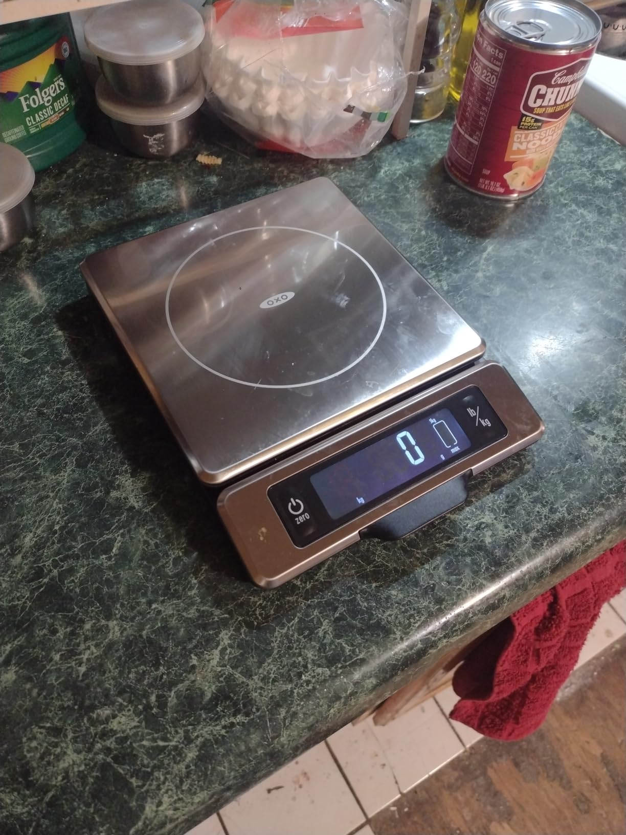 OXO Good Grips 11 Pound Stainless Steel Food Scale with Pull-Out Display customer photo 2