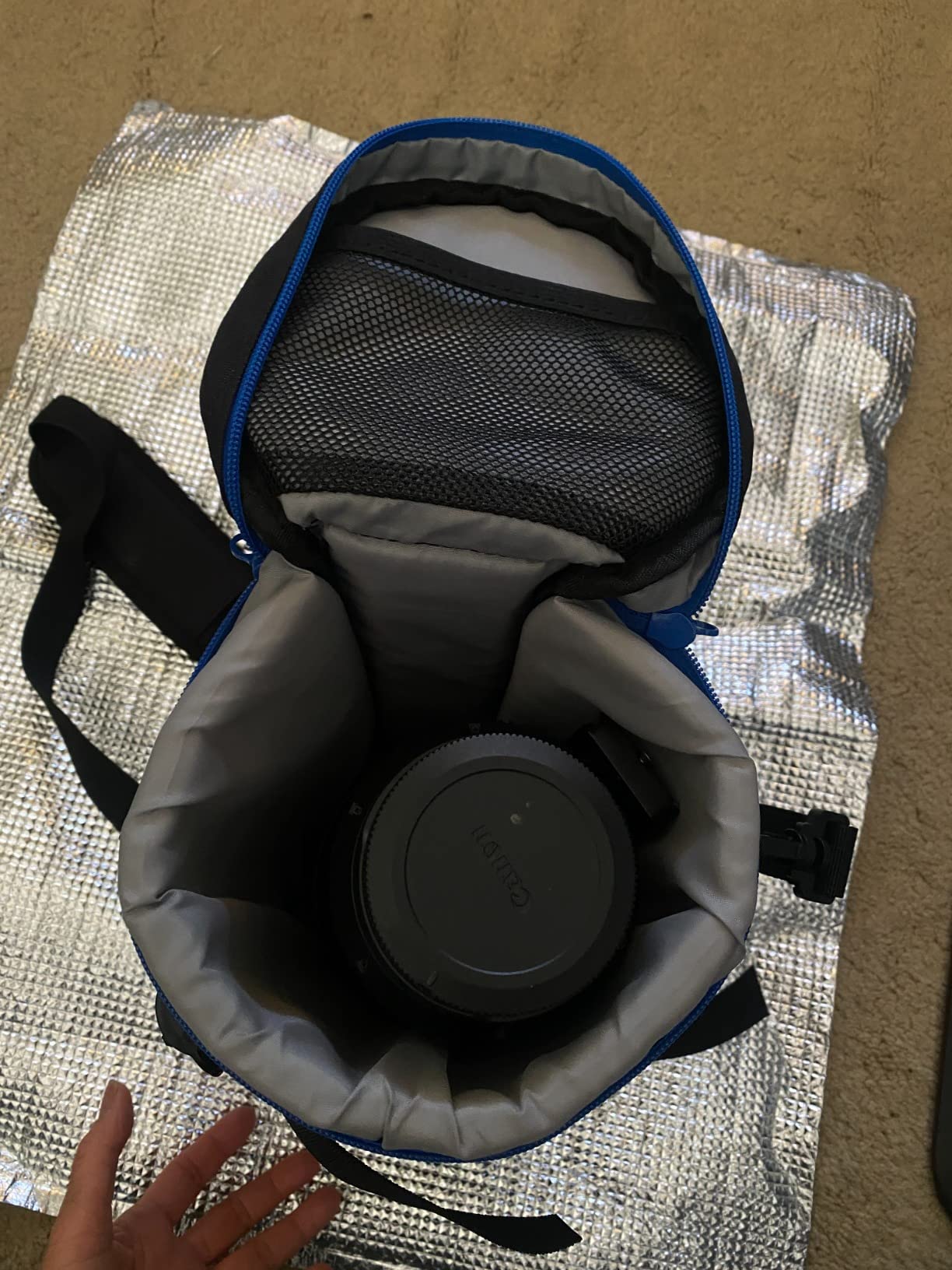 JJC Camera Lens Case Pouch, Padded Bag Fits Lens up to 3.0 x 3.9 (D x L) customer photo 2