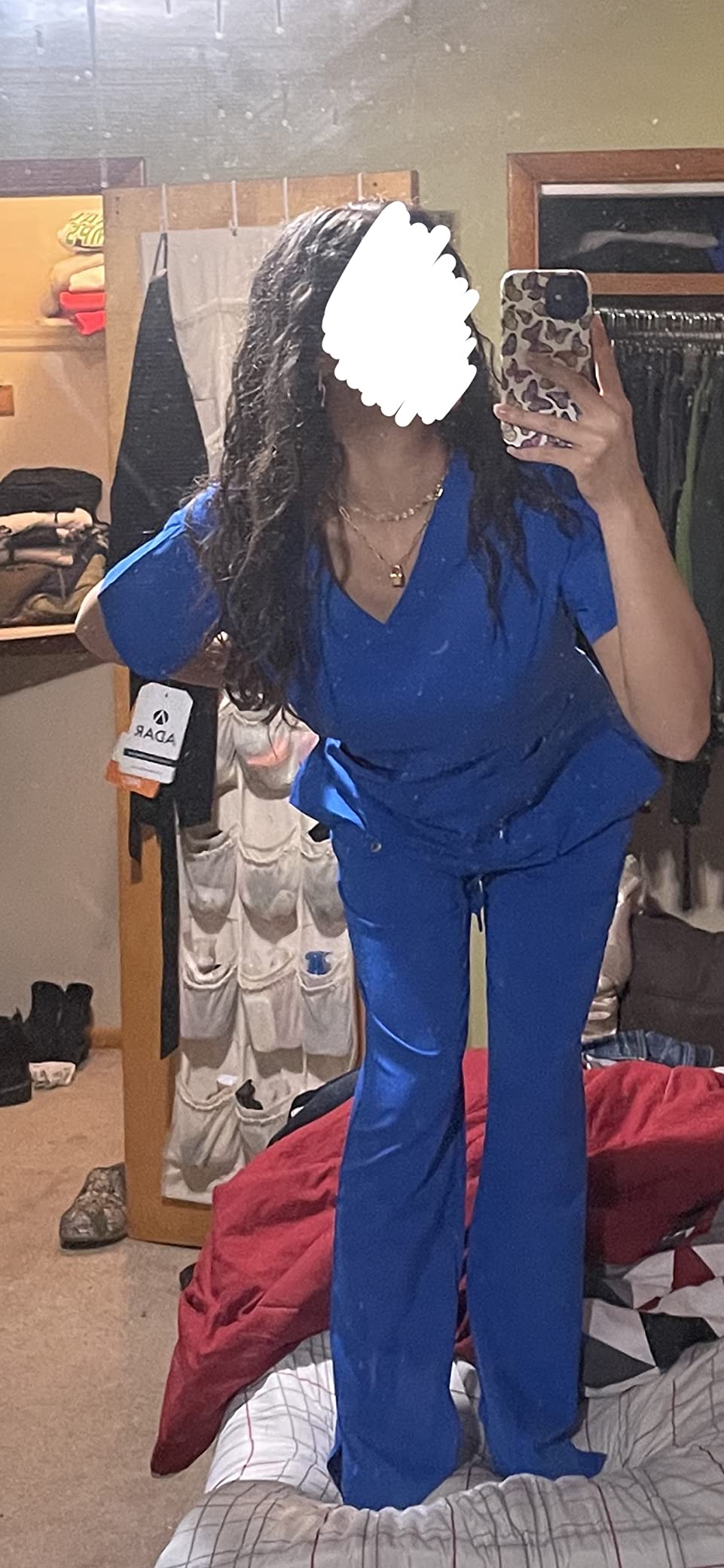 Adar Pro Breakthrough Plus Scrub Set for Women - Enhanced V-Neck Top & Multi Pocket Pants customer photo 1