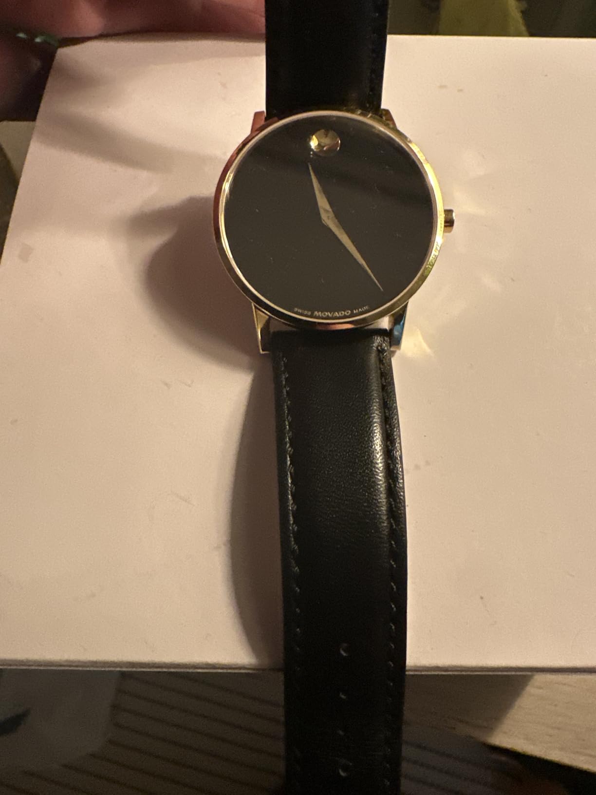 Movado Museum Classic Men's Watch - Swiss Quartz Movement, Calfskin Strap - 3 ATM Water Resistance - Classic, Luxury Fashion Timepiece for Him - 40mm customer photo 1