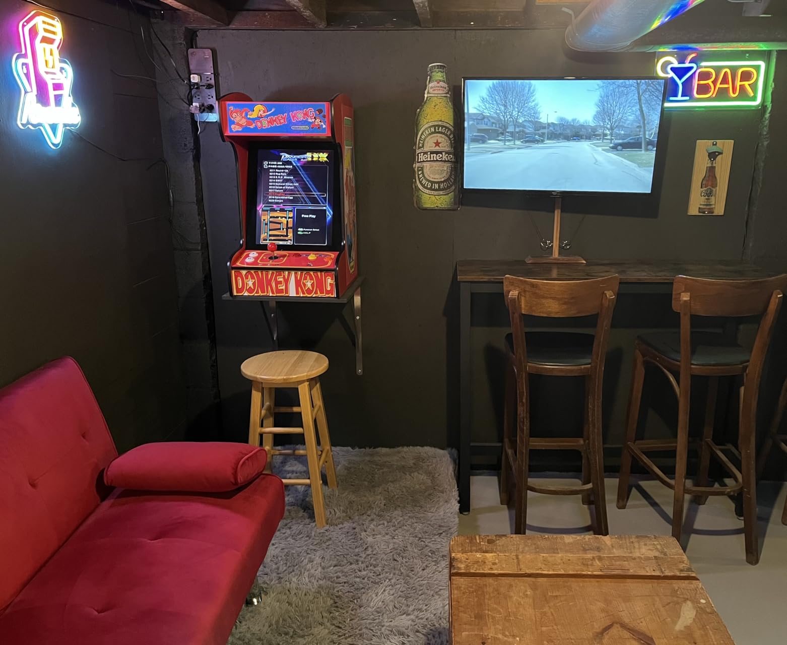 Doc and Pies Arcade Factory Classic Home Arcade Machine - Tabletop and Bartop - 412 Retro Games - Full Size LCD Screen, Buttons and Joystick (Red) customer photo 2