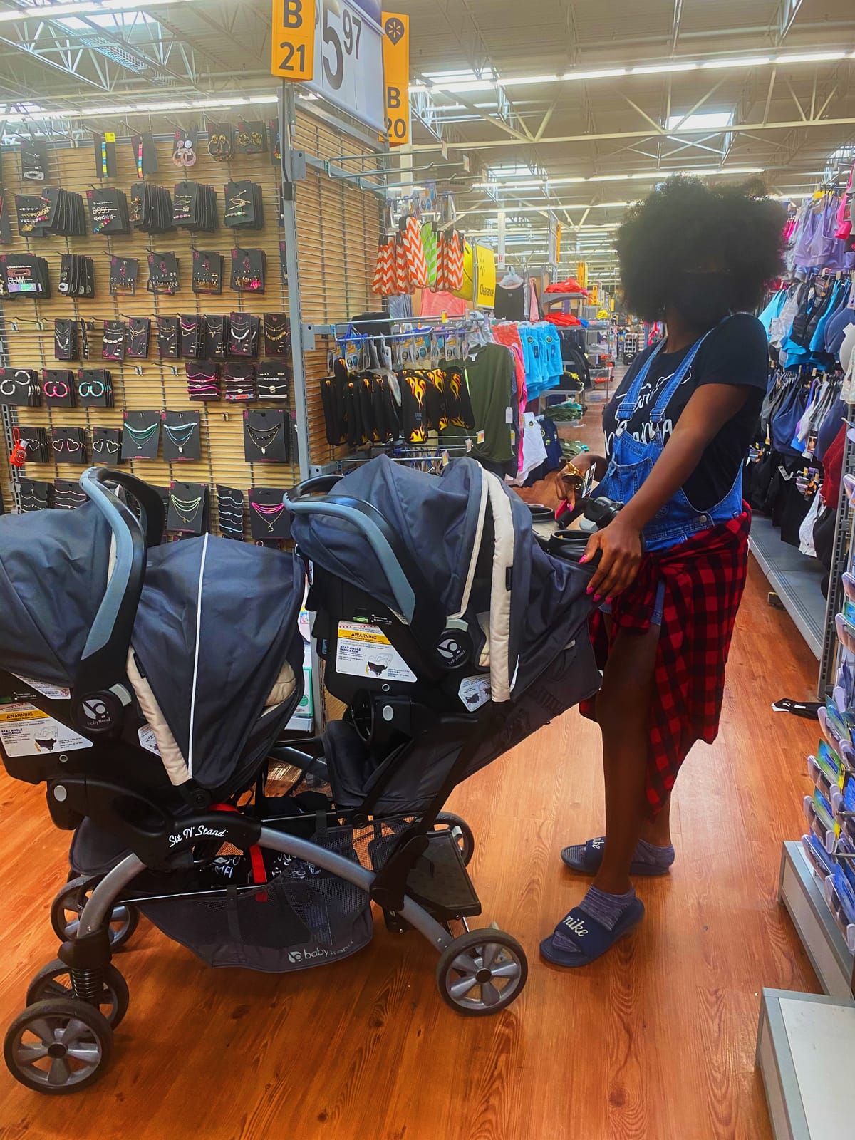 Baby Trend Infant/Toddler Double Stroller & 2 Car Seats, 3 Pc Set, Stormy customer photo 1
