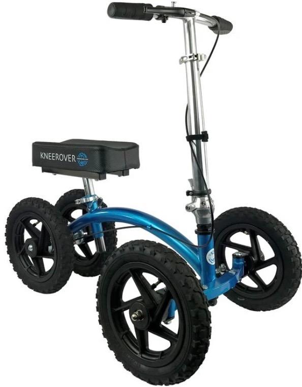 KneeRover Quad All Terrain Knee Scooter for Adults, Metallic Blue customer photo 1
