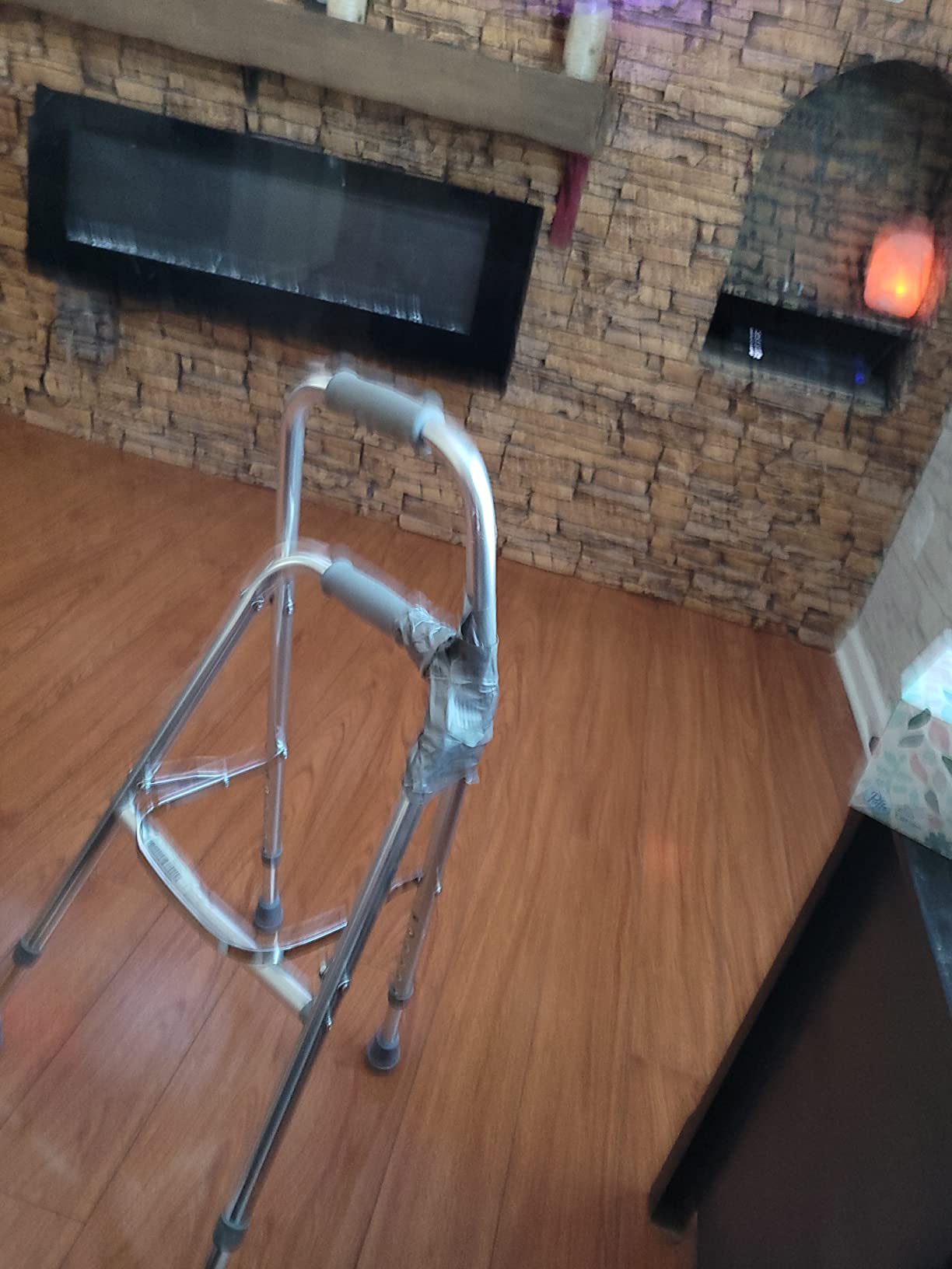 Days Hemi Walker - Mobility Aid for Elderly, Handicapped, Disabled Users - One Arm or Hand Support, Folding, Aluminum, Height Adjustable - Weight Capacity Up to 300 Pounds customer photo 1