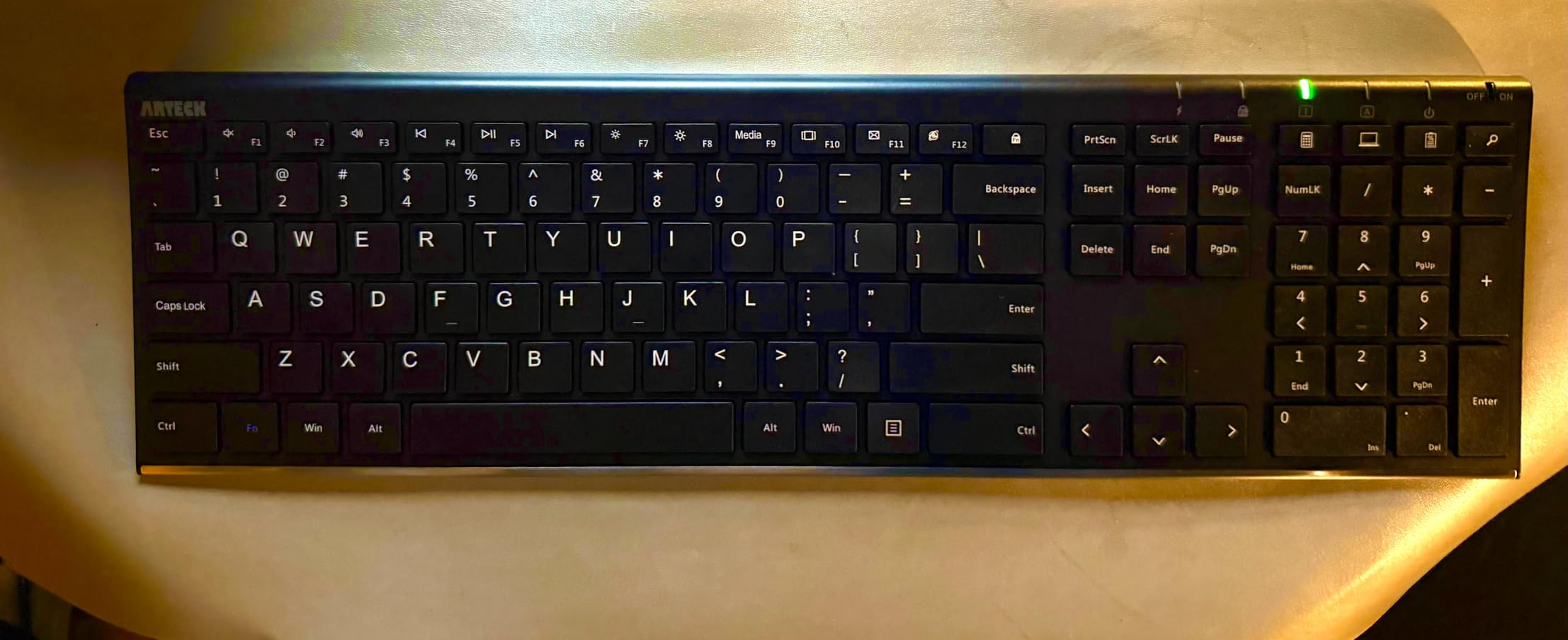 Arteck 2.4G USB Wireless Keyboard Full Size Keyboard for Computer/PC/Laptop customer photo 1