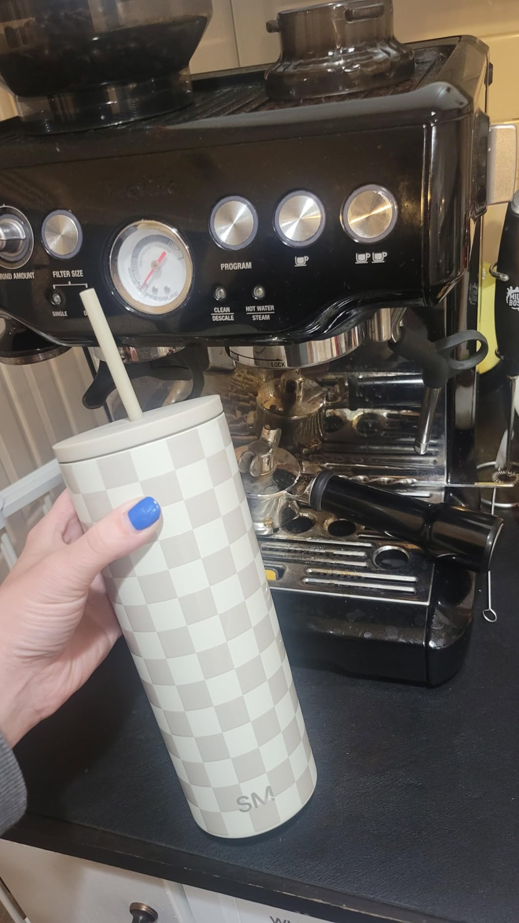 Simple Modern Iced Coffee Tumbler, Insulated | 24oz | Black customer photo 1