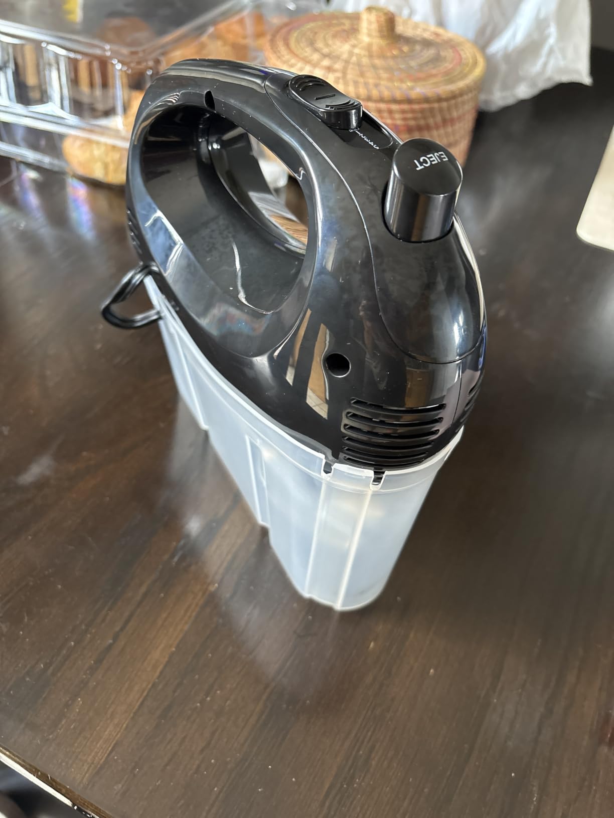 OVENTE 5-Speed Electric Hand Mixer with Storage Case,150W, Red HM151R customer photo 2