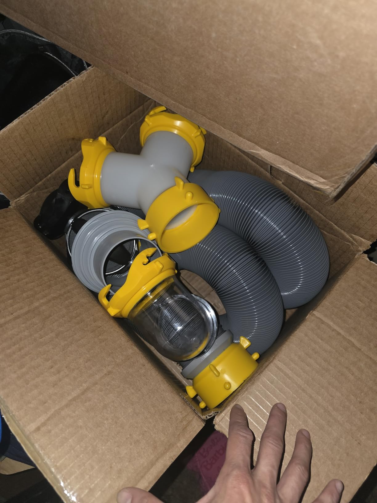 Camco Deluxe 20' Sewer Hose Kit with Swivel Fittings and Wye Connector - Ready To Use Kit Complete with Sewer Wye and Elbow Fittings, Hoses, and Storage Caps (39666) customer photo 2