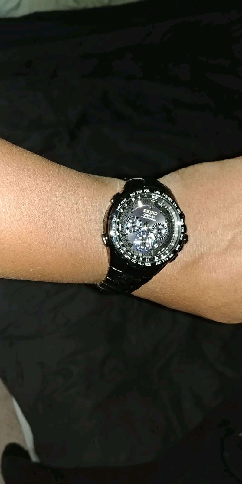 SEIKO Coutura Men's Radio Sync Solar Chronograph Watch customer photo 1