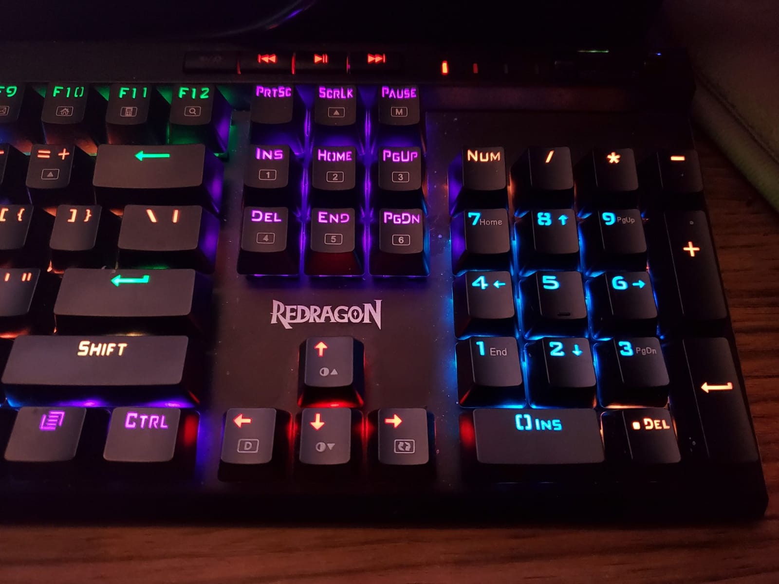 Redragon K580 Wired RGB Mechanical Gaming Keyboard, Macro Key & Media Wheel customer photo 1