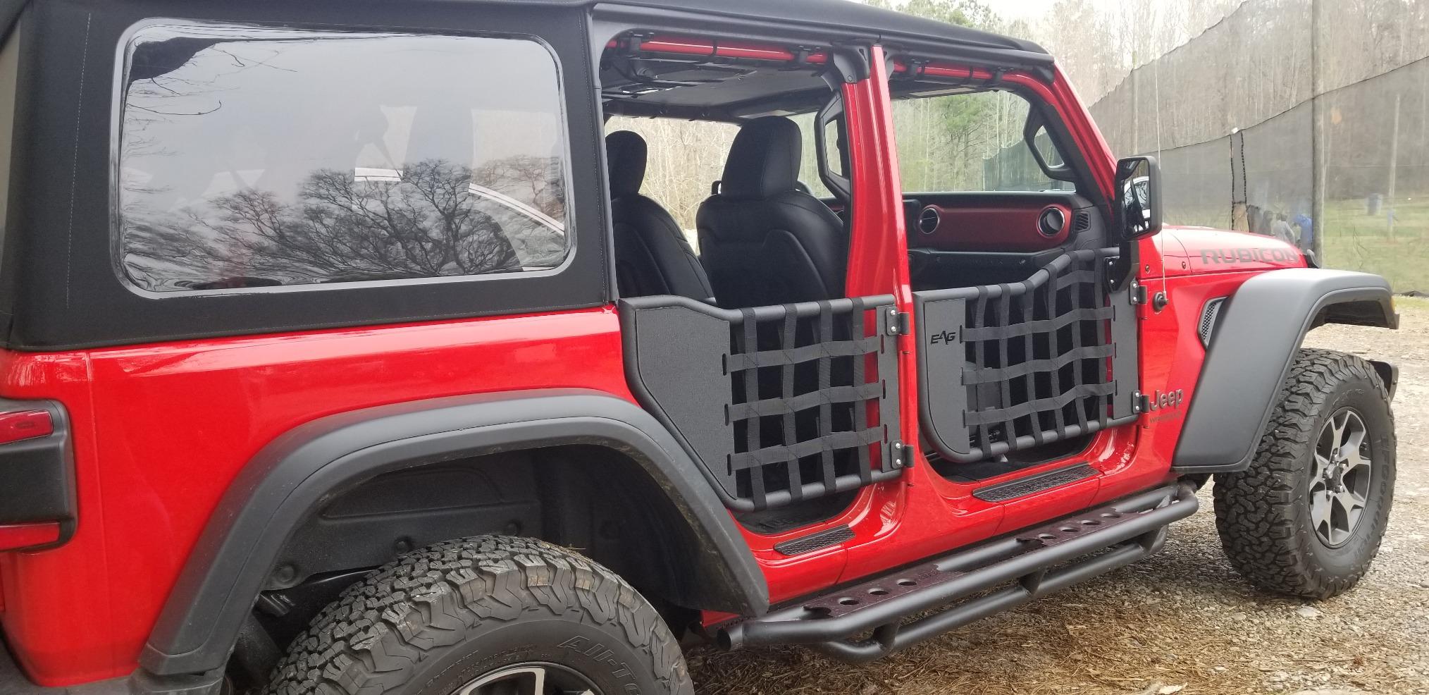 EAG Matrix Tubular Door Set with Side View Mirror Pair Fit for 2018-2026 Wrangler JL 4 Door Only customer photo 2