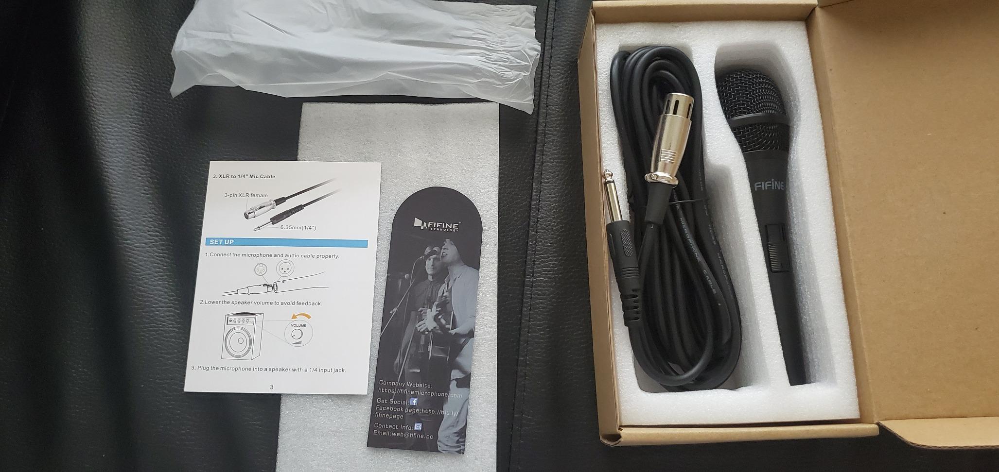 FIFINE K6 Karaoke Microphone, Dynamic Vocal Microphone for Singing customer photo 1