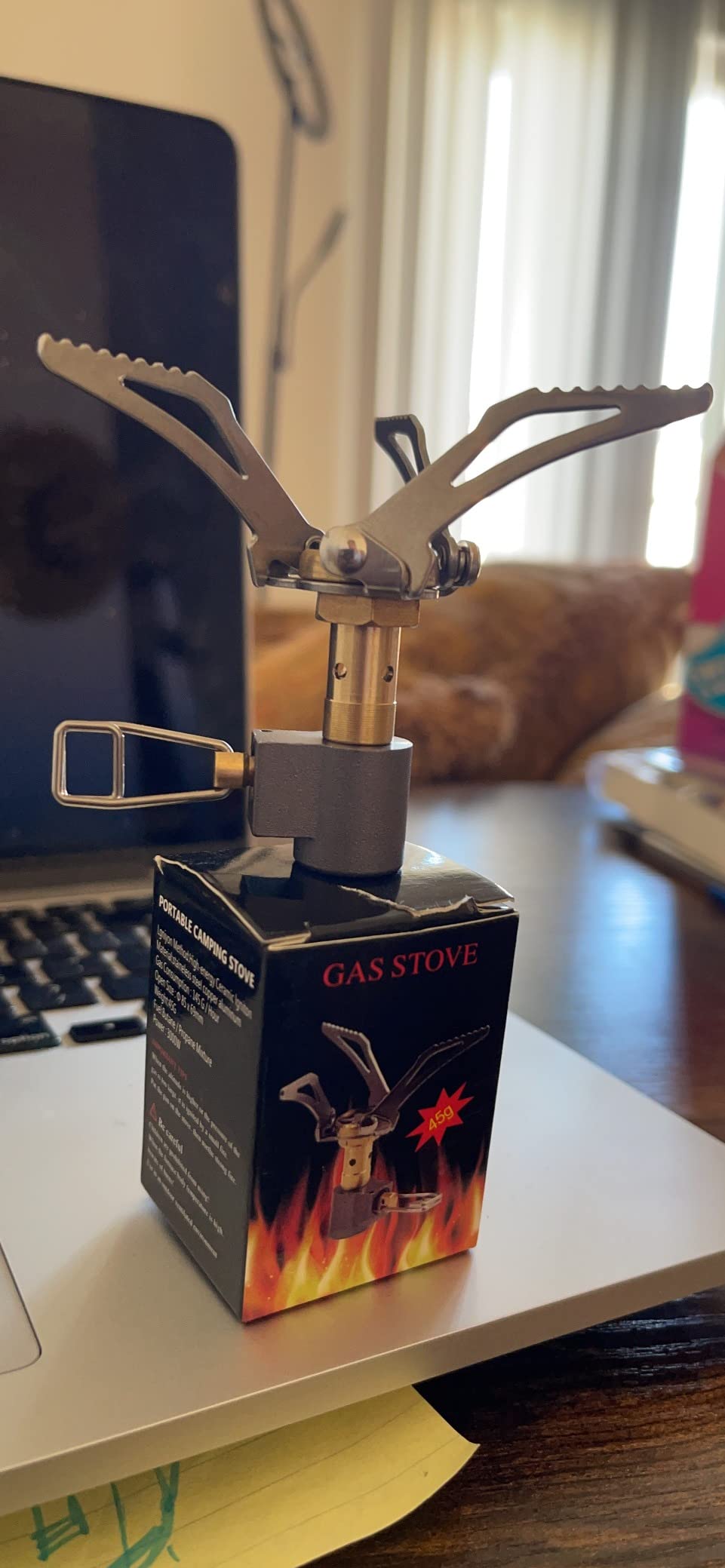 DESERT & FOX Ultralight Mini Camping Stove, 2600W Power Titanium Alloy Automatic Foldable Outdoor Cookware Tool for Picnic, Cookout, Camping, Hiking customer photo 2