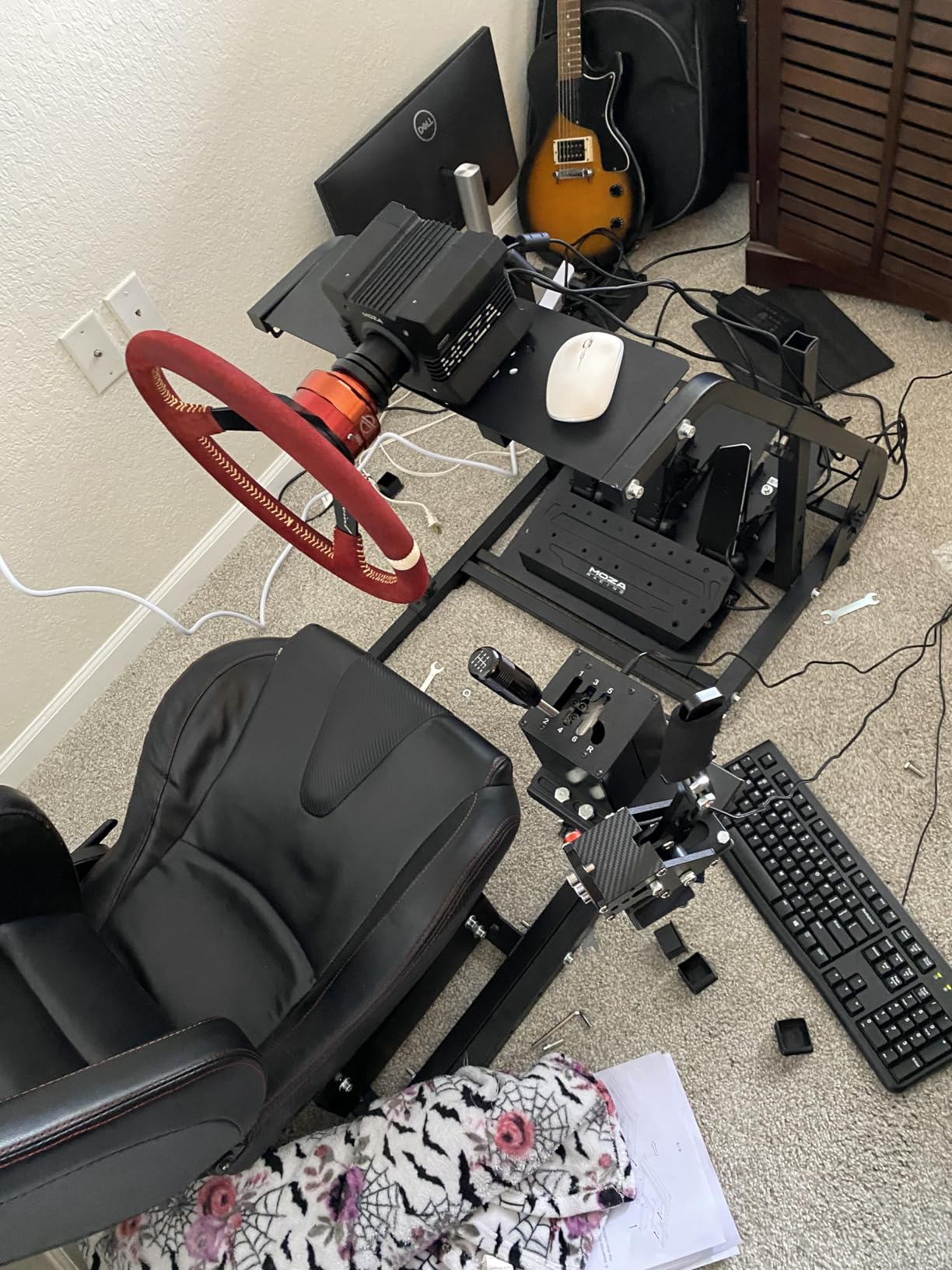 Marada Reinforced Stabilizing Racing Sim Cockpit Stand Fit for Fanatec customer photo 1