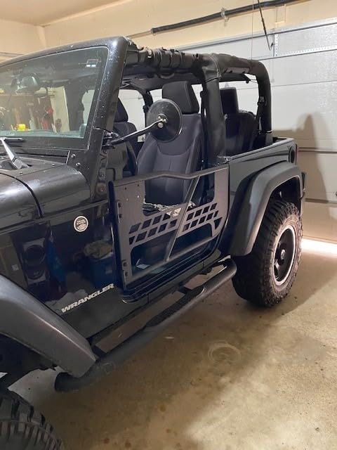 Hooke Road Wrangler JK 2 Doors Tube Half Door Guards for 2007-2018 Jeep Wrangler JK (2-Door Only) customer photo 2