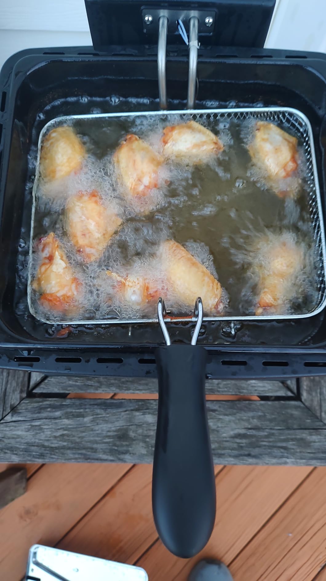 Chefman 4.5 Liter Deep Fryer w/Basket Strainer, XL Jumbo Size, Adjustable Temperature & Timer, Perfect for Fried Chicken, Shrimp, French Fries, Chips & More, Removable Oil-Container, Stainless Steel customer photo 2