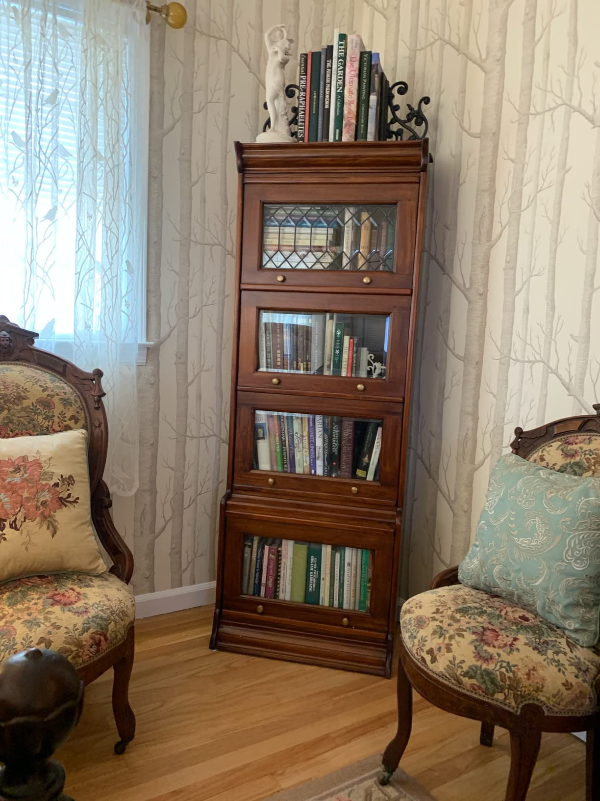 Crafters and Weavers Legacy 4 Stack Barrister Bookcase - Brown Walnut customer photo 1