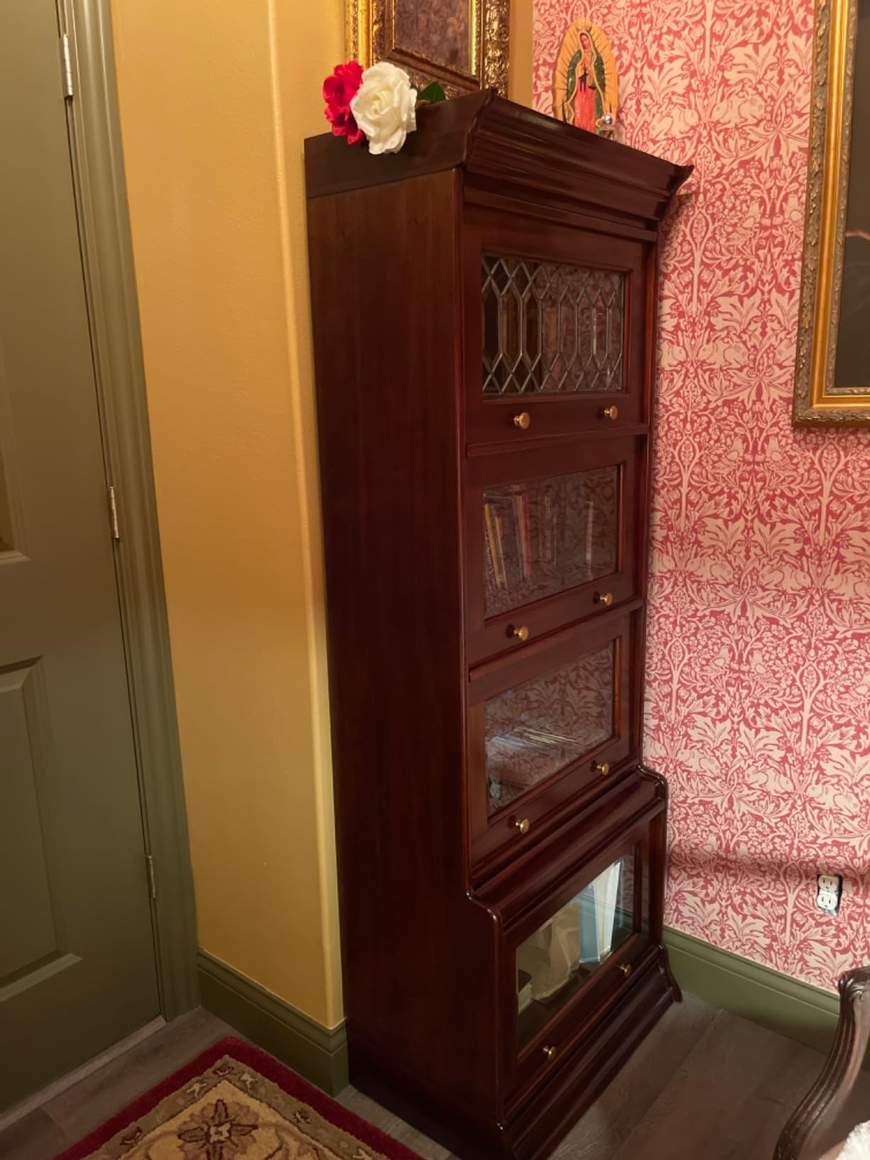 Crafters and Weavers Legacy 4 Stack Barrister Bookcase - Brown Walnut customer photo 2