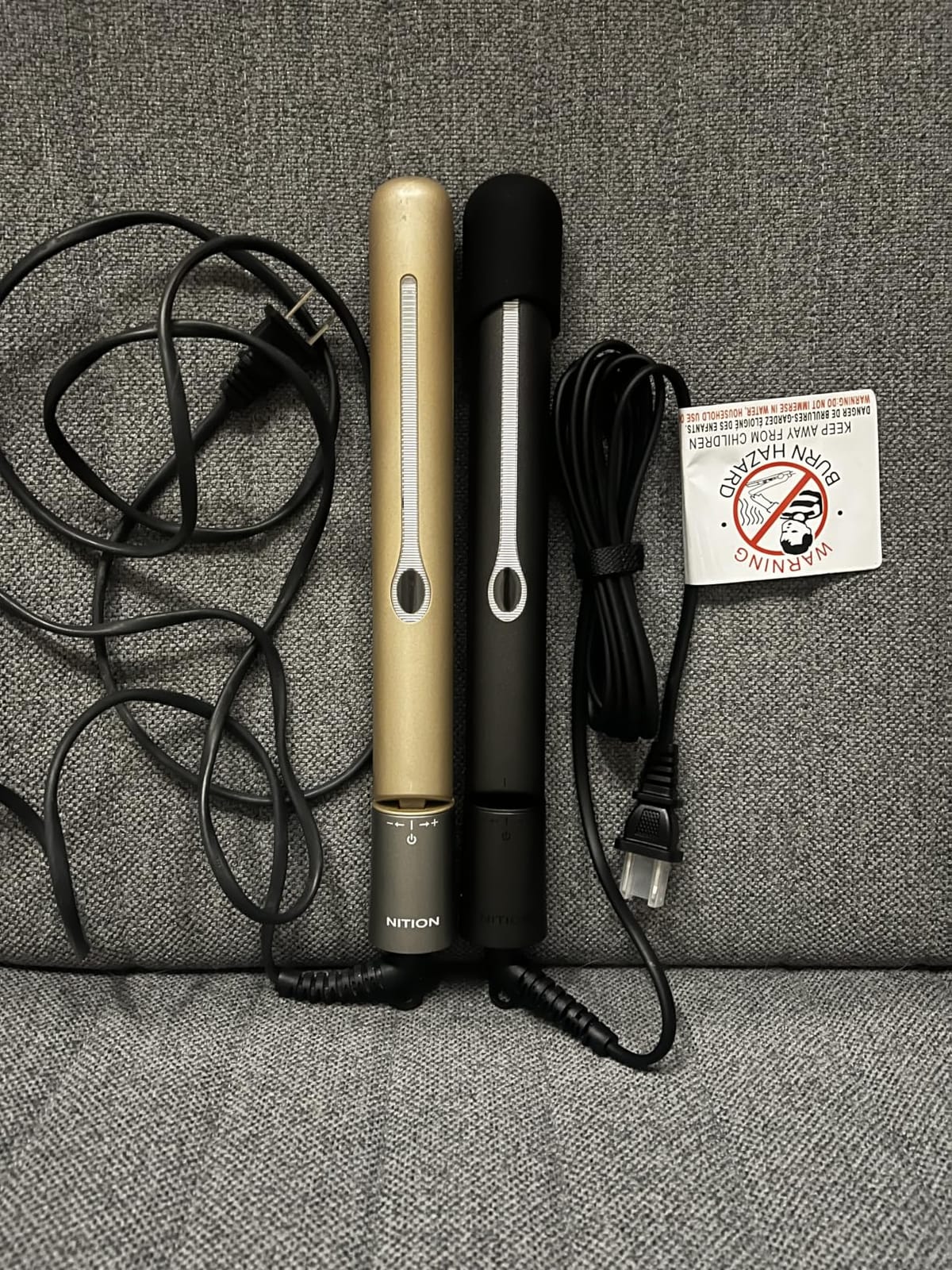 NITION Ceramic Tourmaline Hair Straighteners LCD Flat Iron MCH 10s Fast Heating Up. 1