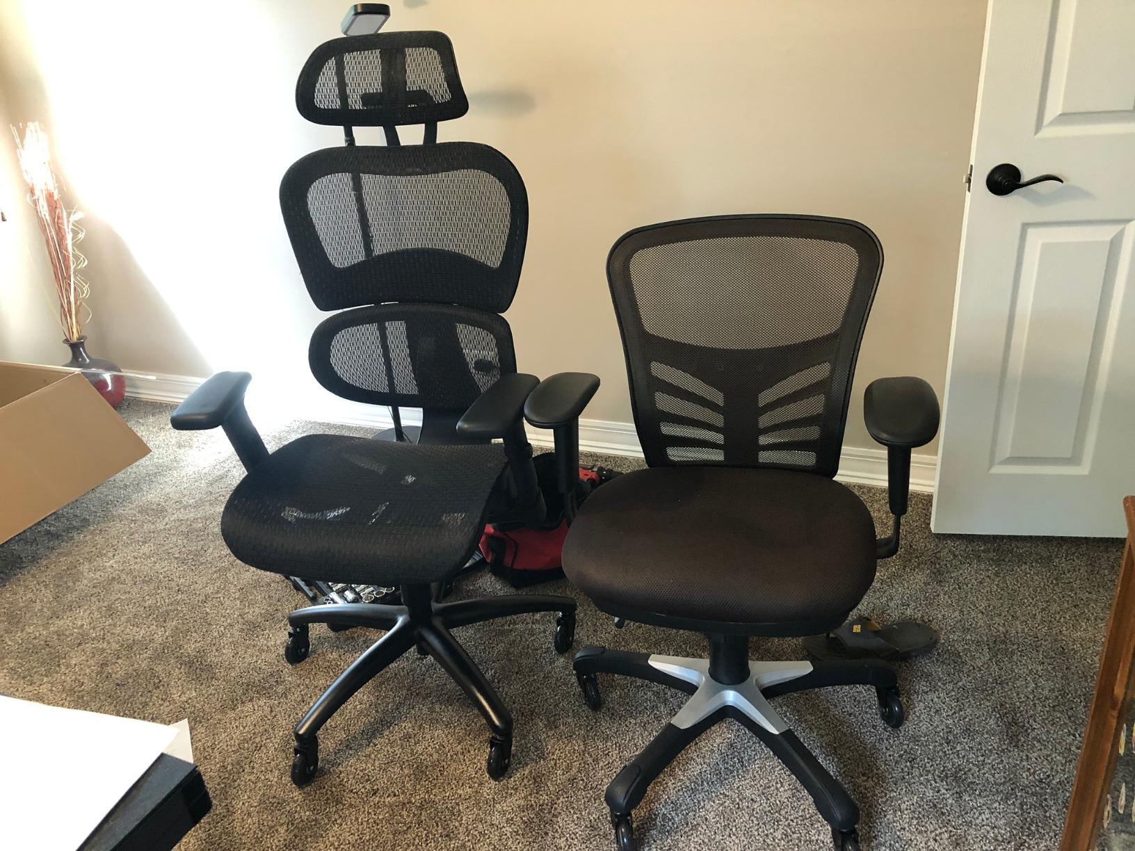 Nouhaus Ergo3D Ergonomic Office Chair Lumbar Support Mesh Office Chair with 4D Adjustable Armrest, Adjustable Headrest and Wheels, Mesh High Back Home Office Desk Chairs(Black) customer photo 2
