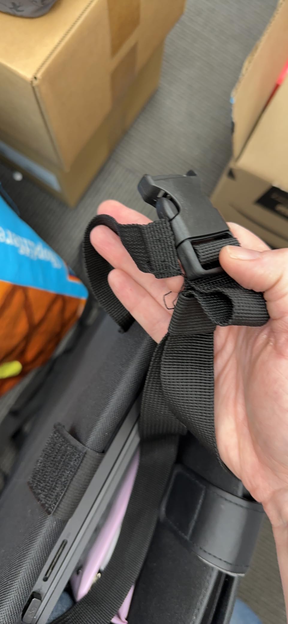 Tidify Car Front Seat Organizer [2025 UPDATED] with Dedicated Tablet and Laptop Storage Stabilizing Side Straps Soft Adjustable Shoulder Strap and Hardened Buckles Your Office Away from Office. customer photo 2