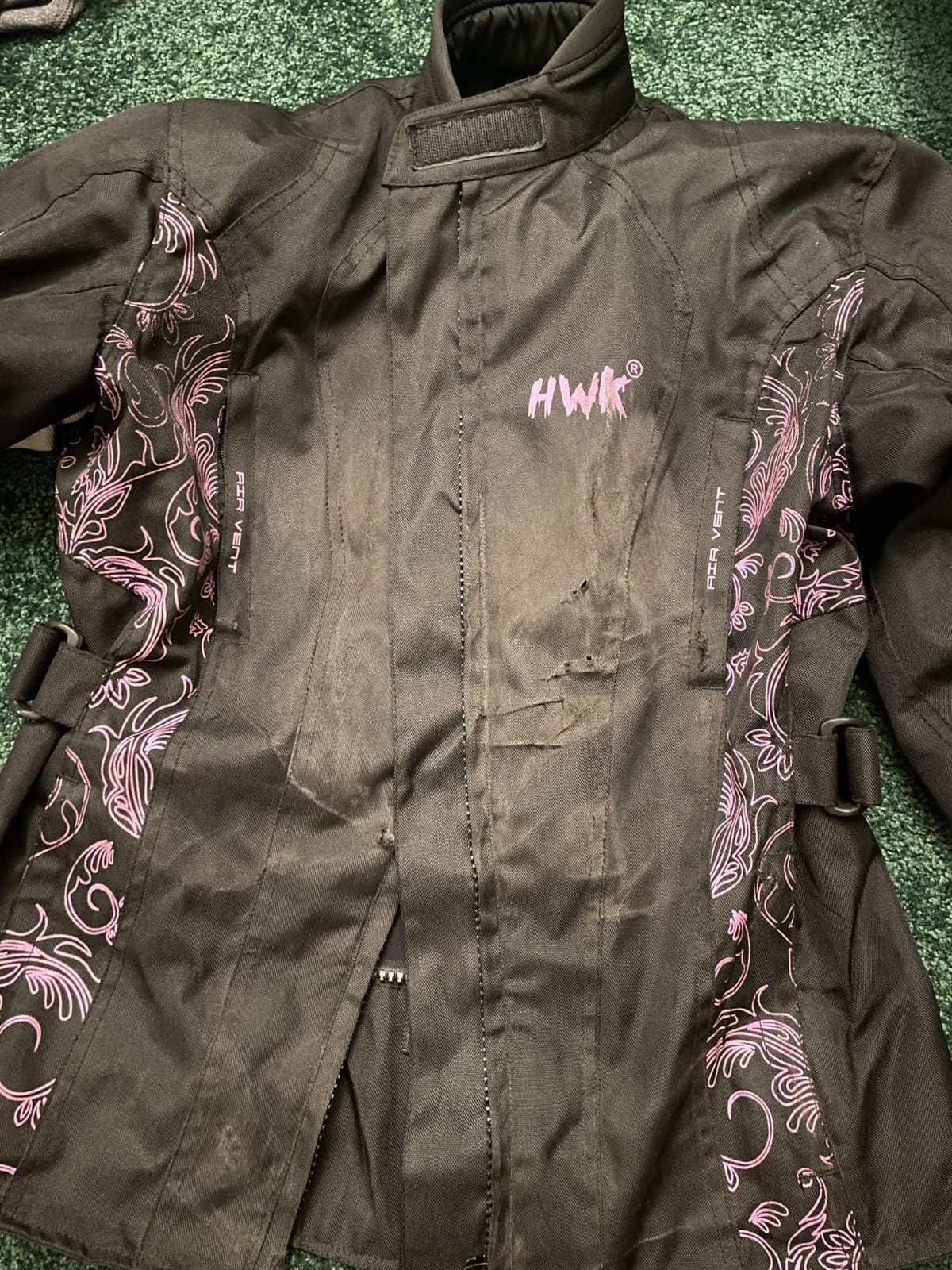 HWK Adventure Motorcycle Jacket Women with Armor, 600D Cordura, All-Season customer photo 1