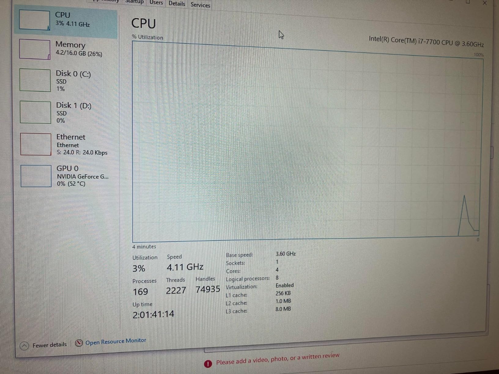 Intel Core i7-7700 Desktop Processor 4 Cores up to 4.2 GHz LGA 1151 100/200 Series 65W (Renewed) customer photo 1
