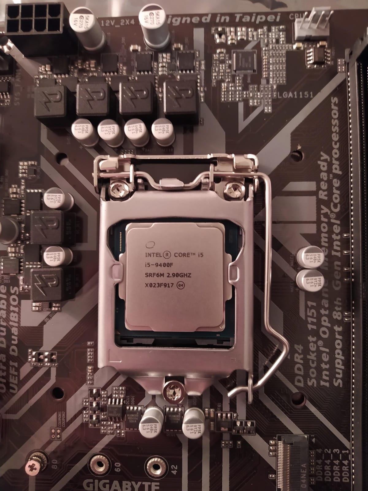 Intel Core i5-9400F Desktop Processor 6 Cores up to 4.1 GHz Turbo without Processor Graphicslga1151 300 Series 65W Processors 999CVM customer photo 1