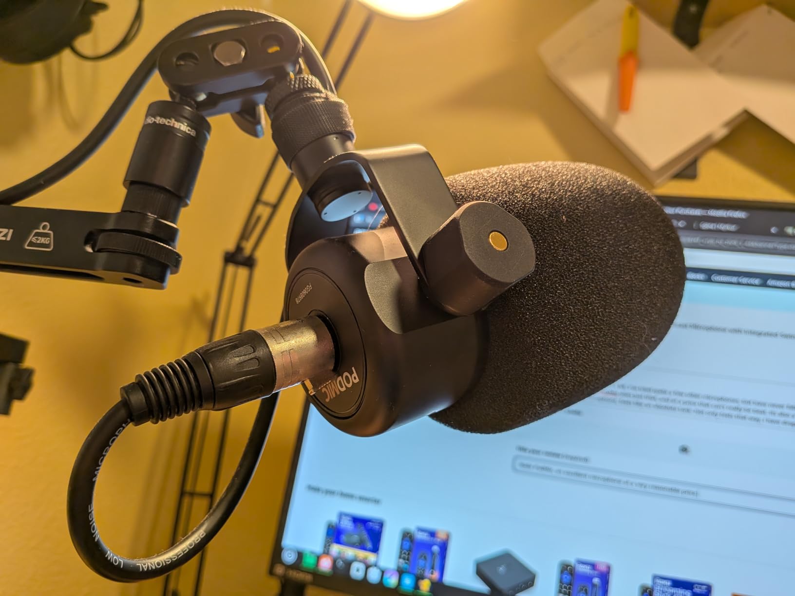 RØDE PodMic Cardioid Dynamic Broadcast Microphone, XLR customer photo 2