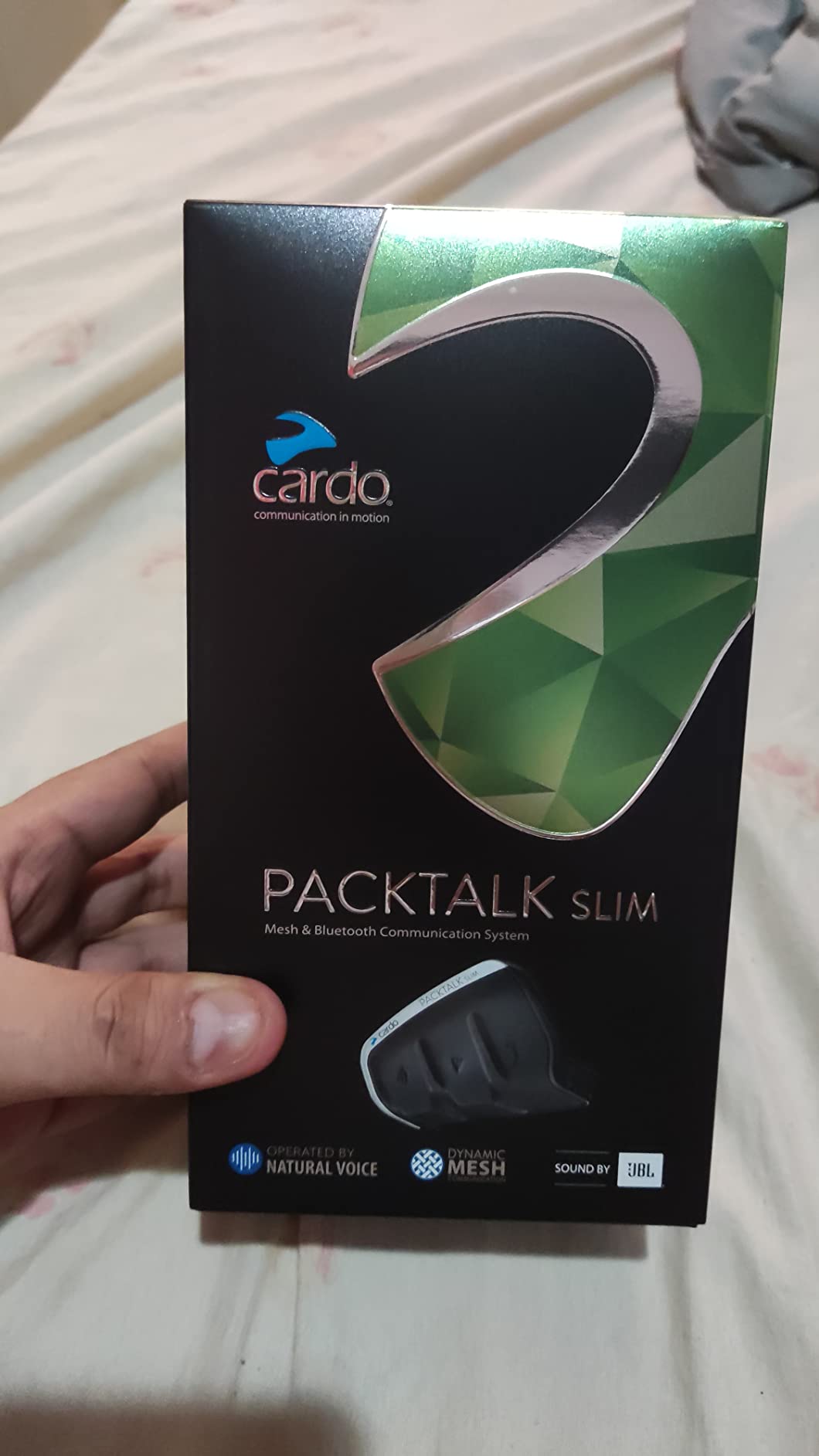 Cardo PTS00101 - PACKTALK Slim Motorcycle Bluetooth Communication System Headset - Black, Dual 2 Pack customer photo 1