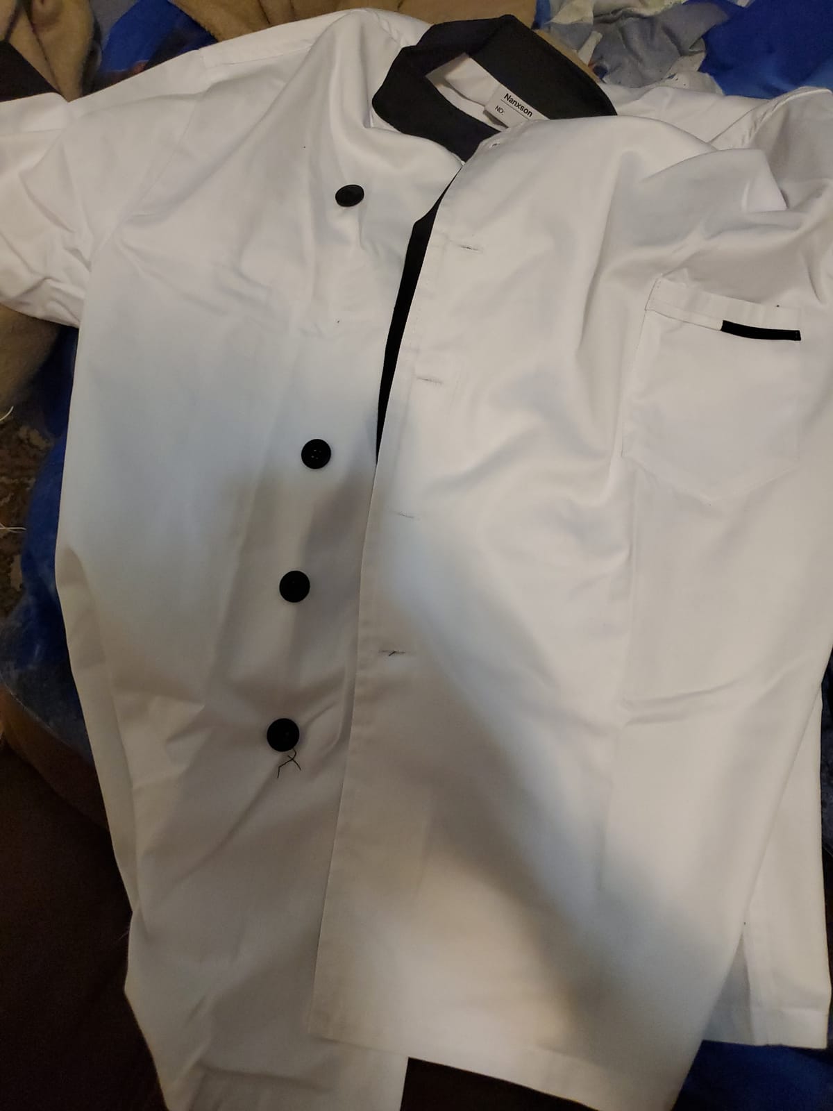 Nanxson Unisex Chef Coat Chef Jacket for Men Women Kitchen Chef Uniform customer photo 1