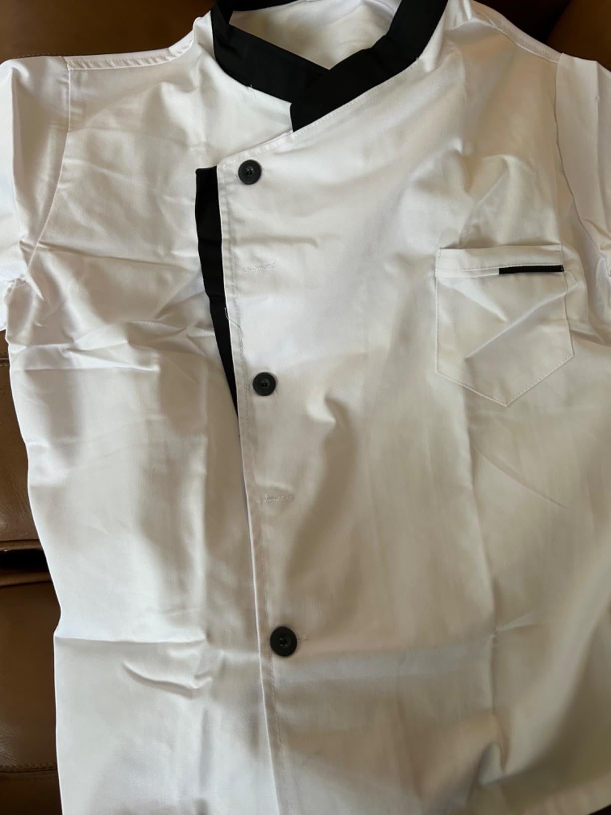 Nanxson Unisex Chef Coat Chef Jacket for Men Women Kitchen Chef Uniform customer photo 2