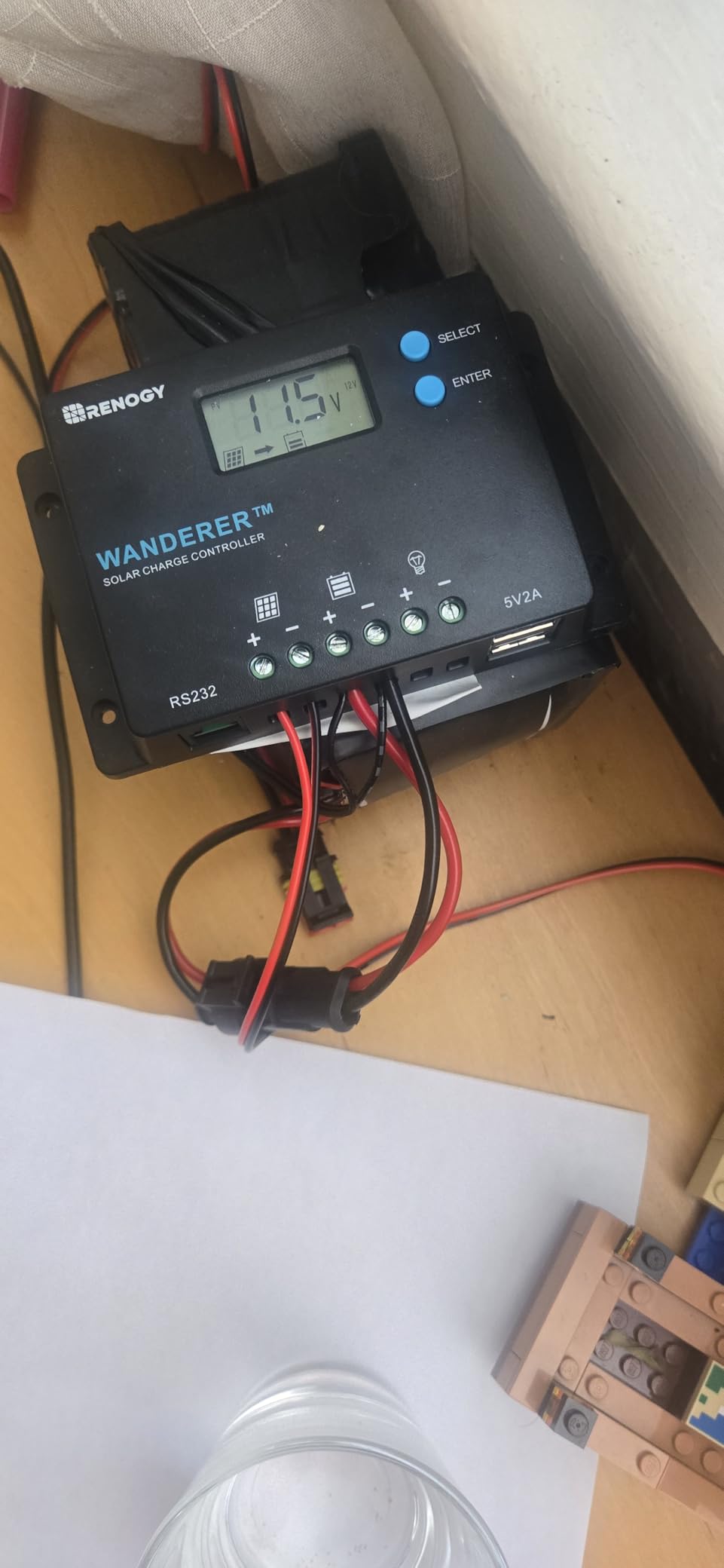 Renogy Wanderer 10A PWM Solar Charge Controller 12/24V for Solar Panels customer photo 2