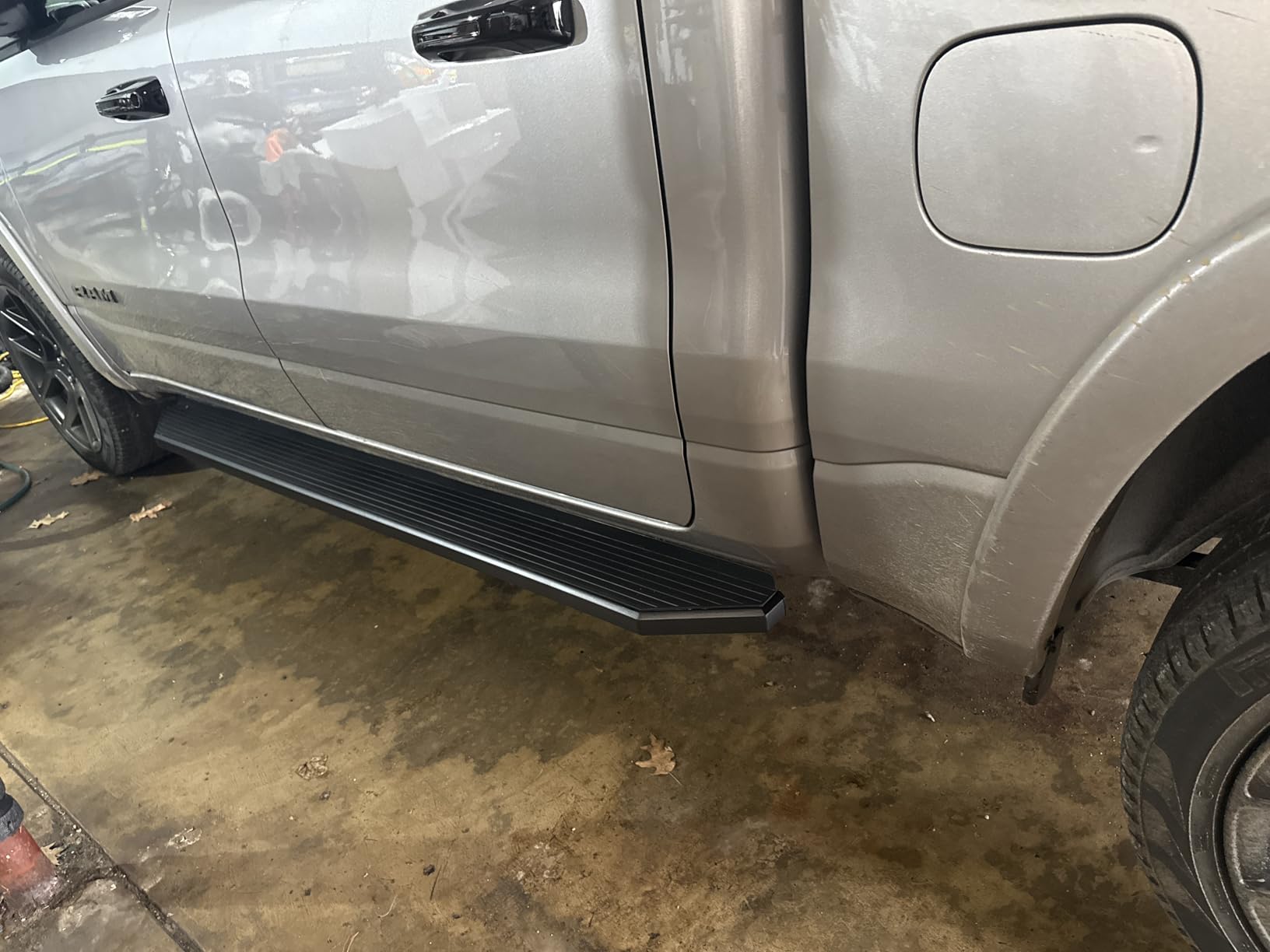 APS 6-inch (Black Stainless Steel Flat Style) Running Boards Nerf Bars Side Steps Step Rail Compatible with Ram 1500 2019-2026 Crew Cab (Will Not Fit 2018 Previous Generation Build in 19-24) customer photo 2