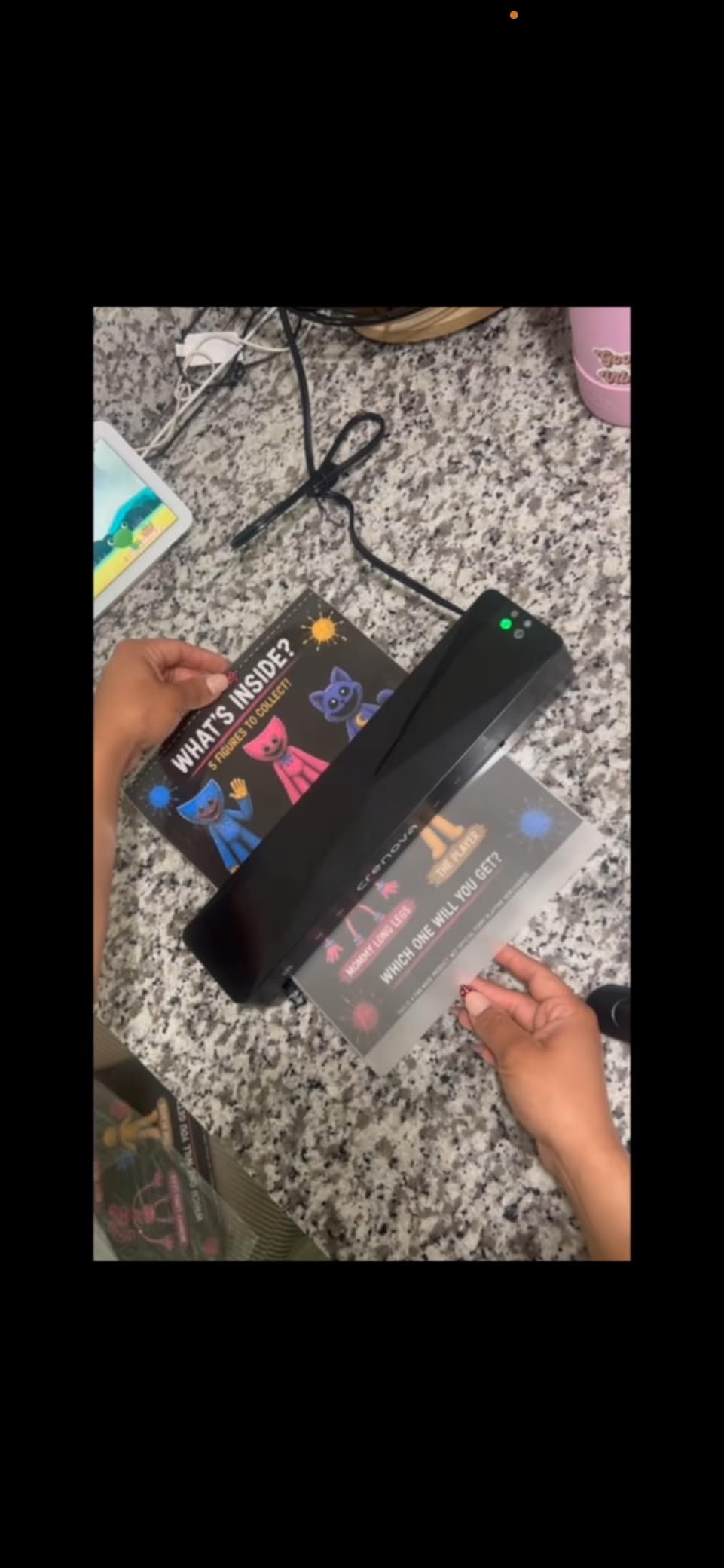Crenova Laminator Machine with 10 Laminating Sheets, A4 Laminating Machine customer photo 1