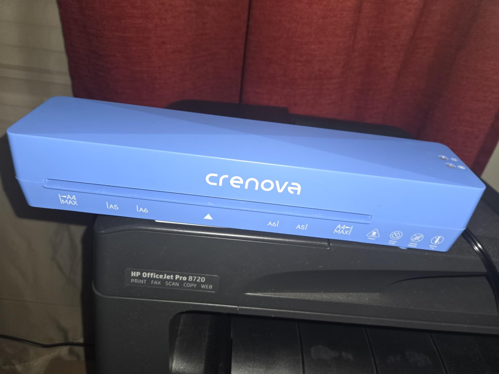 Crenova Laminator Machine with 10 Laminating Sheets, A4 Laminating Machine customer photo 2