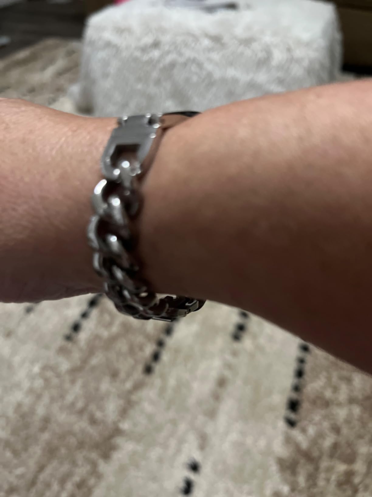 Custom Engraved Medical Alert Bracelet for Men and Women, Titanium Steel customer photo 1