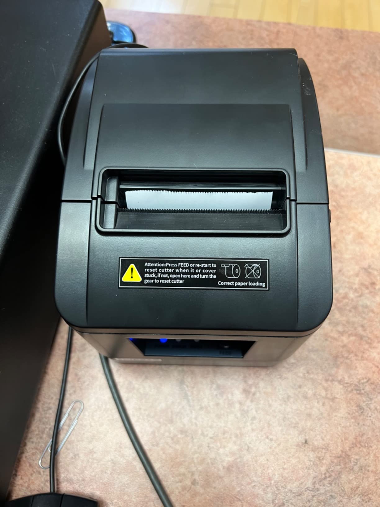 MUNBYN 80mm USB Thermal Receipt Printer P098, POS Printer with Auto Cutter customer photo 1