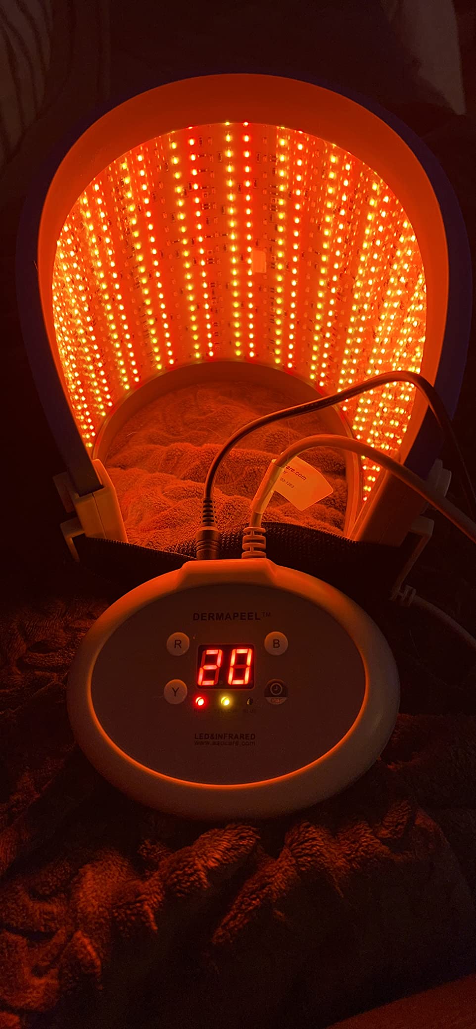 Hydraskincare Red Light Therapy for Face, LED Face Mask Light Therapy Facial Skin Care Infrared Light Rejuvenation Photon Therapy Machine for Home Use customer photo 2