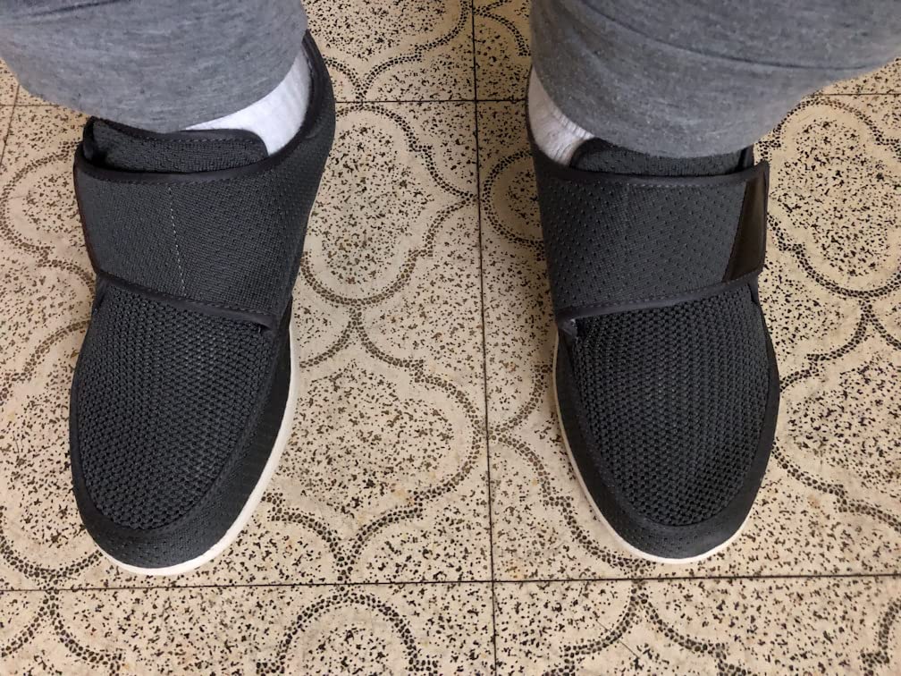 MEJORMEN Men's Edema Diabetic Shoes Adjustable Wide Width Outdoor Walking Sneakers Orthopedic Lightweight Comfy Casual Slippers for Elderly Swollen Feet Arthritis Recovery customer photo 2