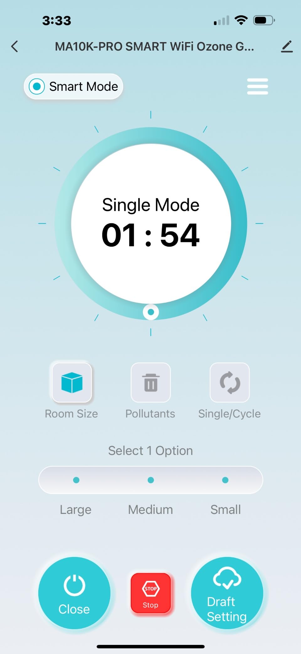 Airthereal MA10K-PRODIGI Digital Ozone Generator, Adjustable Timer, Blue customer photo 1