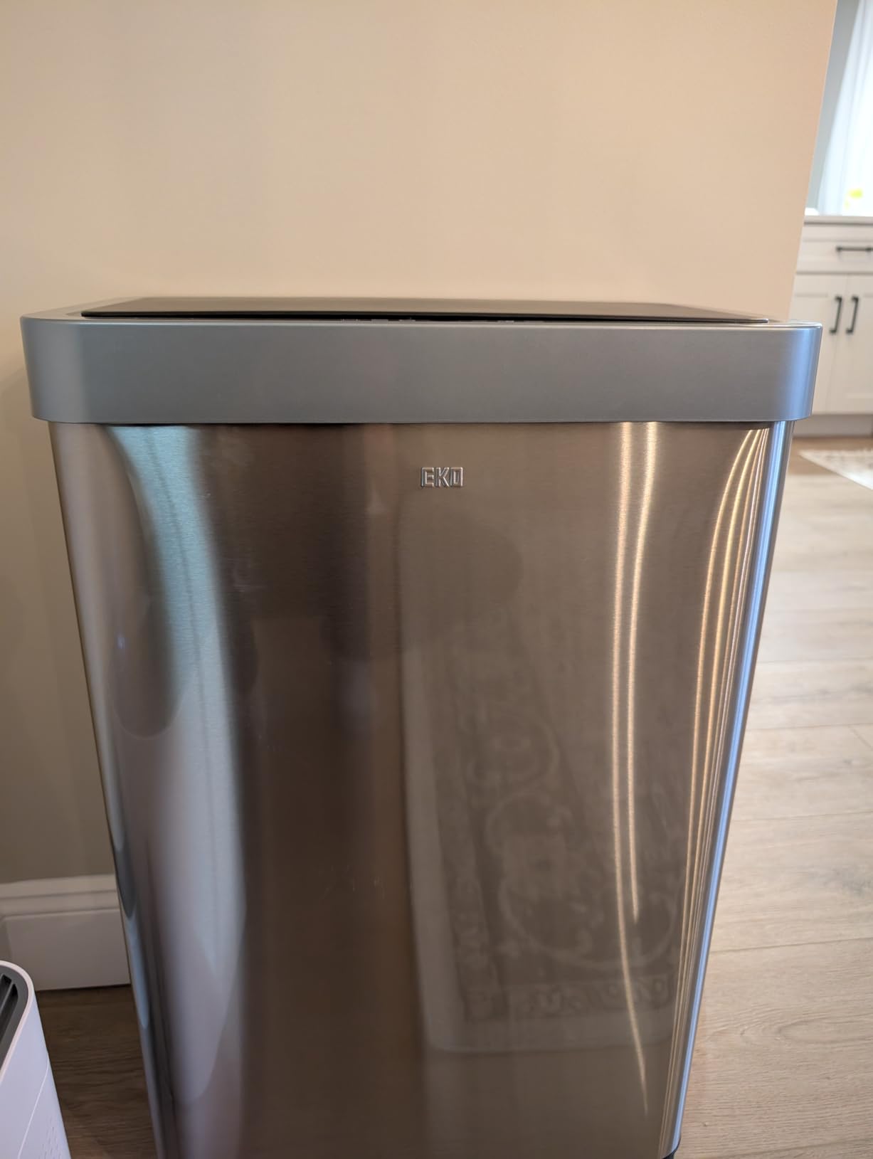 EKO Mirage X 80 Liter / 21.1 Gallons Motion Sensor Trash Can or Recycling Bin, Automatic Large Kitchen Trash Can Touchless, Stainless Steel customer photo 2