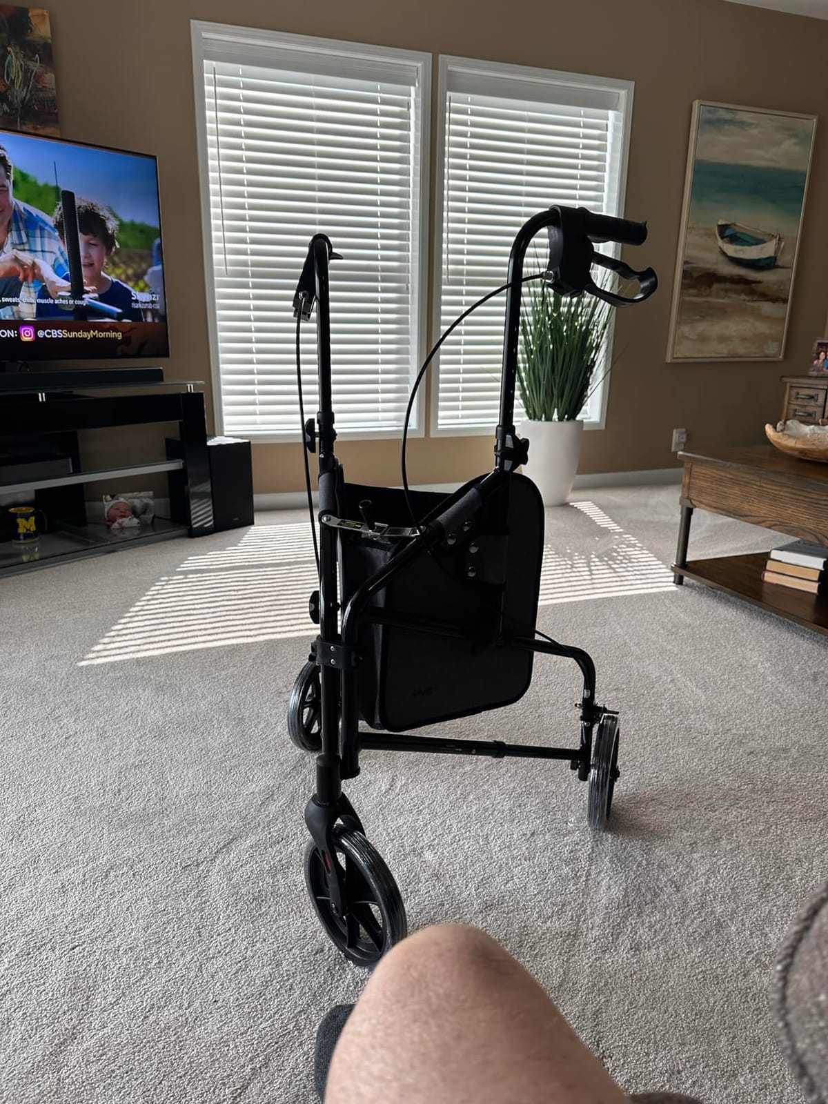 Vive Mobility 3 Wheel Walker for Seniors - Foldable Narrow Rollator Walker customer photo 2